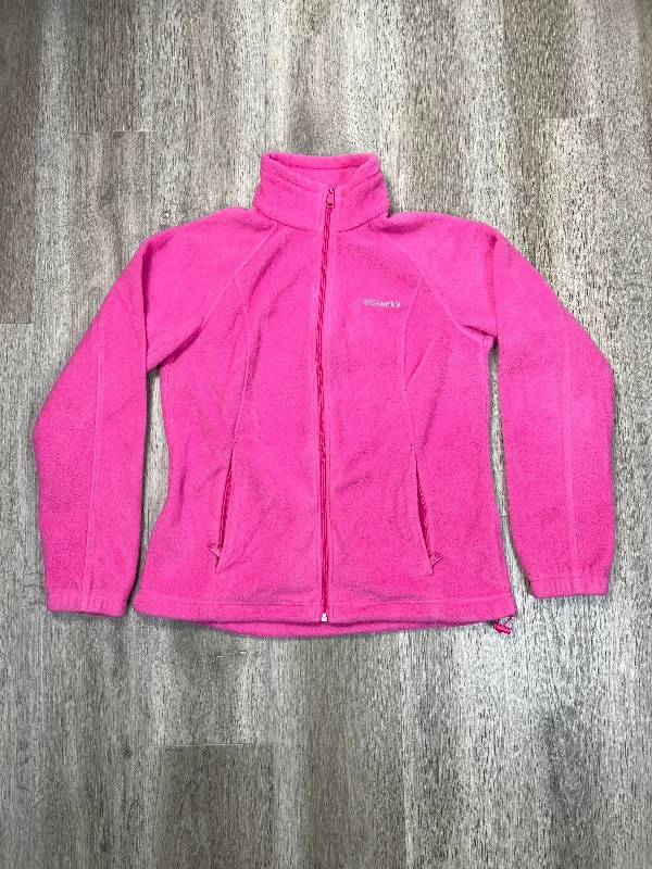 Jacket Fleece By Columbia In Pink, Size: M